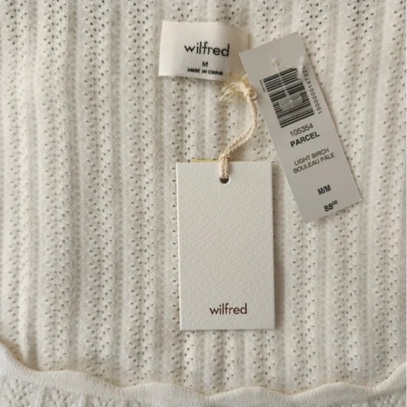 NWT WILFRED Parcel Knit Top, Size M, Retail $88 - Picture 2 of 3